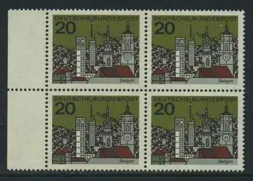 BUND 1964 Michel-Nummer 0426 postfrisch BLOCK RÄNDER links