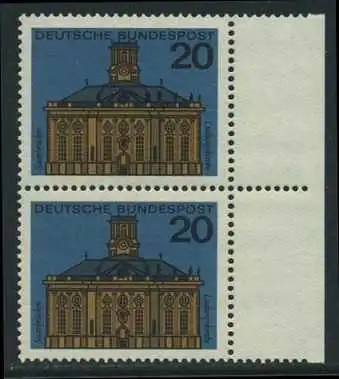 BUND 1964 Michel-Nummer 0427 postfrisch vert.PAAR RAND rechts
