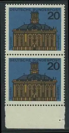 BUND 1964 Michel-Nummer 0427 postfrisch vert.PAAR RAND unten