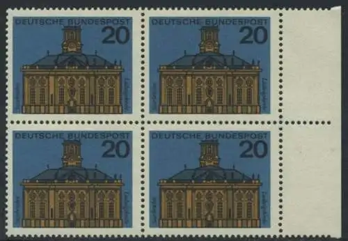 BUND 1964 Michel-Nummer 0427 postfrisch BLOCK RÄNDER rechts