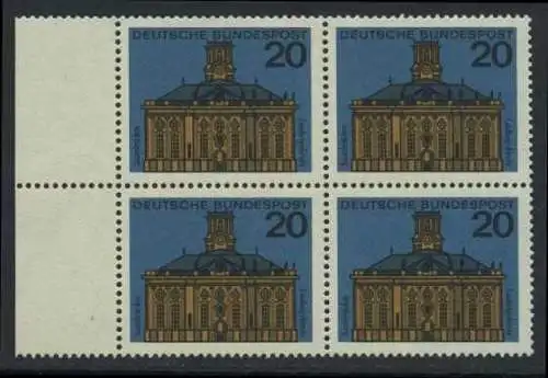 BUND 1964 Michel-Nummer 0427 postfrisch BLOCK RÄNDER links