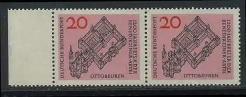 BUND 1964 Michel-Nummer 0428 postfrisch horiz.PAAR RAND links