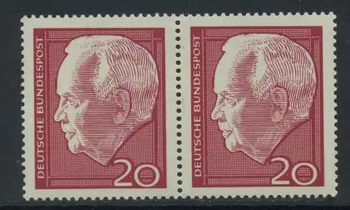 BUND 1964 Michel-Nummer 0429 postfrisch horiz.PAAR