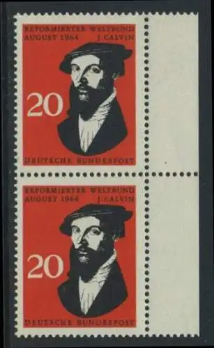 BUND 1964 Michel-Nummer 0439 postfrisch vert.PAAR RAND rechts