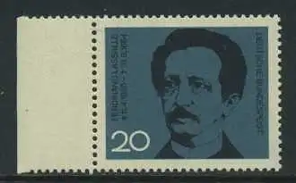 BUND 1964 Michel-Nummer 0443 postfrisch EINZELMARKE RAND links