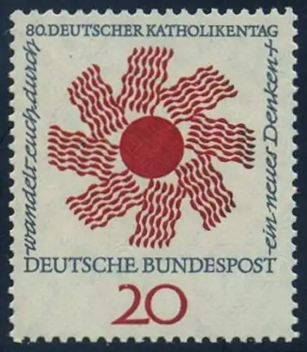 BUND 1964 Michel-Nummer 0444 postfrisch EINZELMARKE