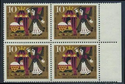 BUND 1964 Michel-Nummer 0447 postfrisch BLOCK RÄNDER rechts