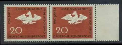 BUND 1964 Michel-Nummer 0452 postfrisch horiz.PAAR RAND rechts