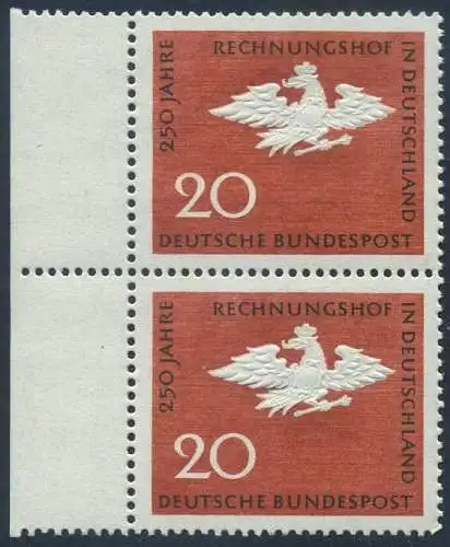 BUND 1964 Michel-Nummer 0452 postfrisch vert.PAAR RAND links