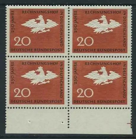 BUND 1964 Michel-Nummer 0452 postfrisch BLOCK RÄNDER unten