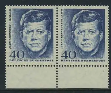 BUND 1964 Michel-Nummer 0453 postfrisch horiz.PAAR RAND unten