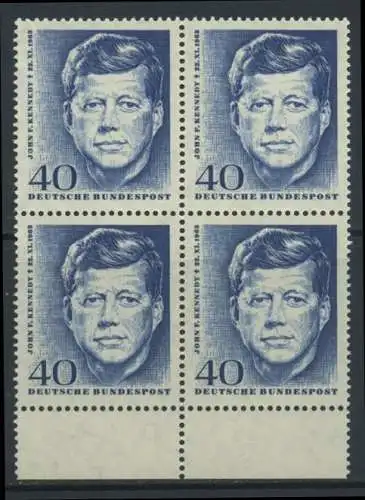 BUND 1964 Michel-Nummer 0453 postfrisch BLOCK RÄNDER unten (a1)