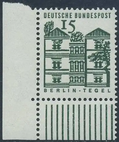 BUND 1964 Michel-Nummer 0455 postfrisch EINZELMARKE ECKRAND unten links