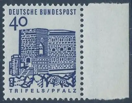 BUND 1964 Michel-Nummer 0457 postfrisch EINZELMARKE RAND rechts