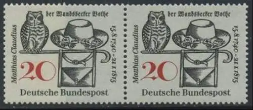 BUND 1965 Michel-Nummer 0462 postfrisch horiz.PAAR