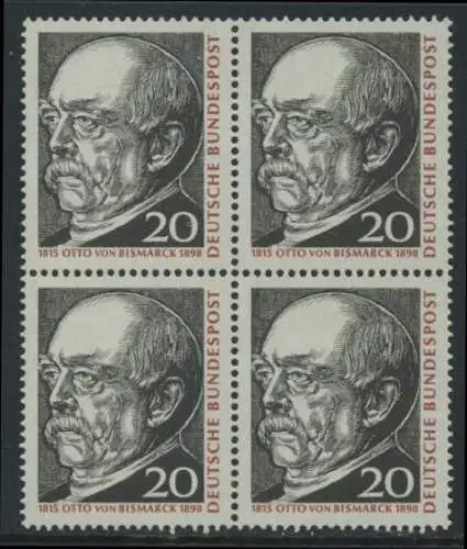 BUND 1965 Michel-Nummer 0463 postfrisch BLOCK