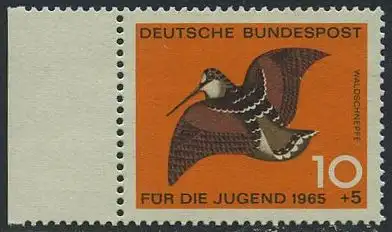 BUND 1965 Michel-Nummer 0464 postfrisch EINZELMARKE RAND links