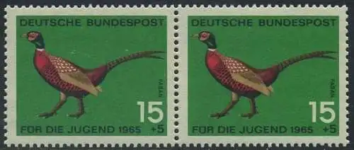 BUND 1965 Michel-Nummer 0465 postfrisch horiz.PAAR