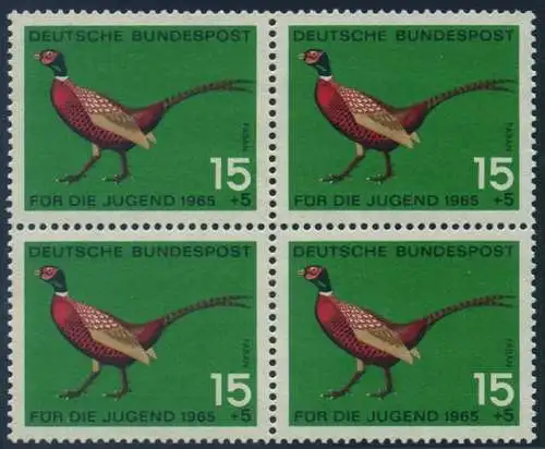 BUND 1965 Michel-Nummer 0465 postfrisch BLOCK