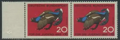 BUND 1965 Michel-Nummer 0466 postfrisch horiz.PAAR RAND links