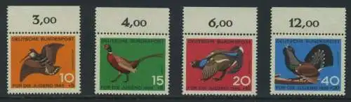 BUND 1965 Michel-Nummer 0464-0467 postfrisch SATZ(4) EINZELMARKEN RÄNDER oben (b)