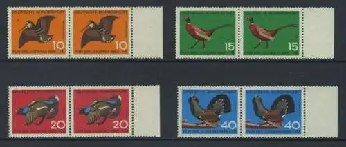 BUND 1965 Michel-Nummer 0464-0467 postfrisch SATZ(4) horiz.PAARE RÄNDER rechts
