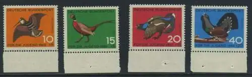 BUND 1965 Michel-Nummer 0464-0467 postfrisch SATZ(4) EINZELMARKEN RÄNDER unten