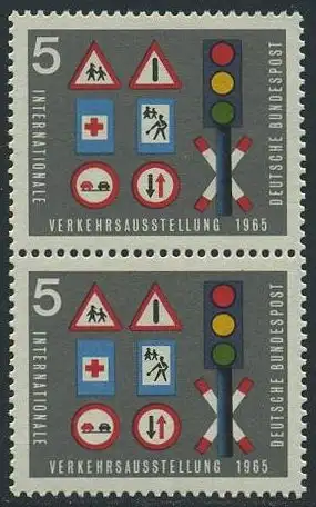 BUND 1965 Michel-Nummer 0468 postfrisch vert.PAAR