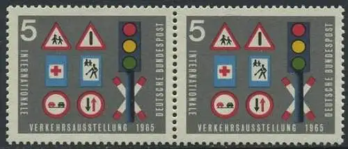 BUND 1965 Michel-Nummer 0468 postfrisch horiz.PAAR
