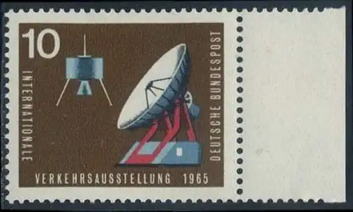 BUND 1965 Michel-Nummer 0469 postfrisch EINZELMARKE RAND rechts