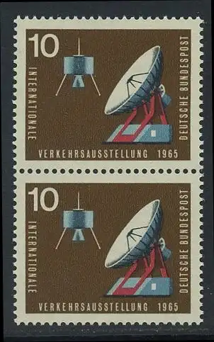 BUND 1965 Michel-Nummer 0469 postfrisch vert.PAAR