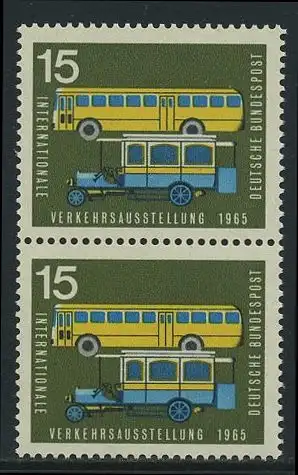 BUND 1965 Michel-Nummer 0470 postfrisch vert.PAAR