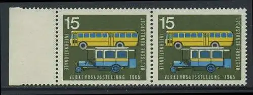 BUND 1965 Michel-Nummer 0470 postfrisch horiz.PAAR RAND links
