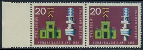 BUND 1965 Michel-Nummer 0471 postfrisch horiz.PAAR RAND links
