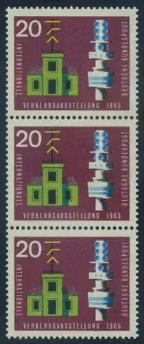 BUND 1965 Michel-Nummer 0471 postfrisch vert.STRIP(3)