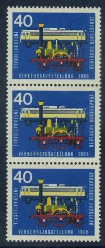 BUND 1965 Michel-Nummer 0472 postfrisch vert.STRIP(3)