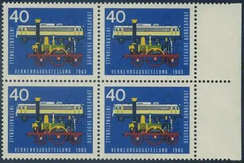 BUND 1965 Michel-Nummer 0472 postfrisch BLOCK RÄNDER rechts