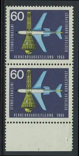 BUND 1965 Michel-Nummer 0473 postfrisch vert.PAAR RAND unten