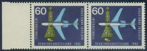 BUND 1965 Michel-Nummer 0473 postfrisch horiz.PAAR RAND links