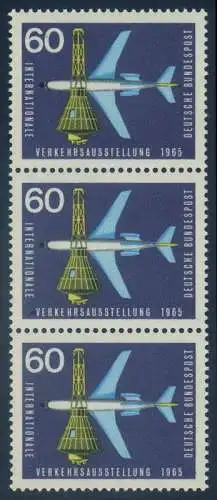 BUND 1965 Michel-Nummer 0473 postfrisch vert.STRIP(3)