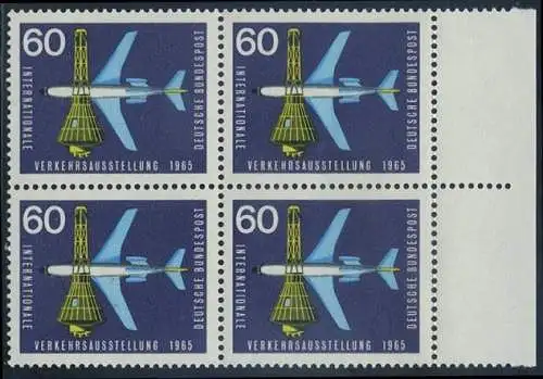 BUND 1965 Michel-Nummer 0473 postfrisch BLOCK RÄNDER rechts