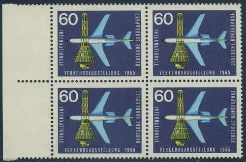 BUND 1965 Michel-Nummer 0473 postfrisch BLOCK RÄNDER links