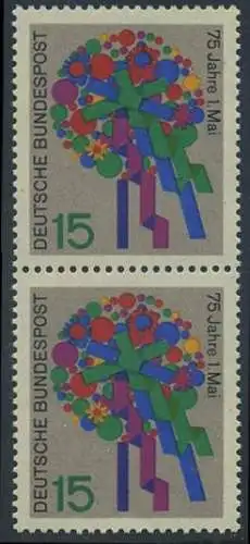 BUND 1965 Michel-Nummer 0475 postfrisch vert.PAAR