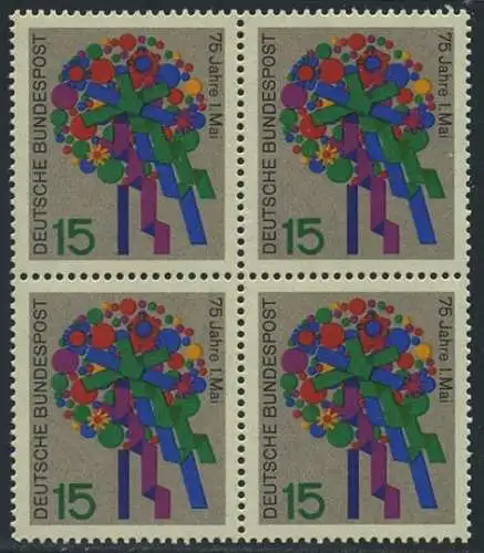 BUND 1965 Michel-Nummer 0475 postfrisch BLOCK