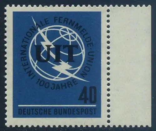 BUND 1965 Michel-Nummer 0476 postfrisch EINZELMARKE RAND rechts