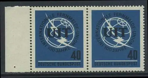 BUND 1965 Michel-Nummer 0476 postfrisch horiz.PAAR RAND links