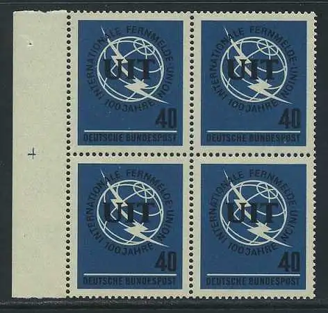 BUND 1965 Michel-Nummer 0476 postfrisch BLOCK RÄNDER links