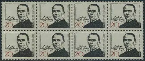 BUND 1965 Michel-Nummer 0477 postfrisch horiz.BLOCK(8)