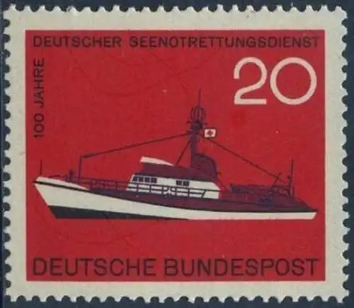 BUND 1965 Michel-Nummer 0478 postfrisch EINZELMARKE