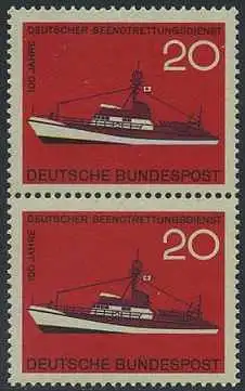 BUND 1965 Michel-Nummer 0478 postfrisch vert.PAAR